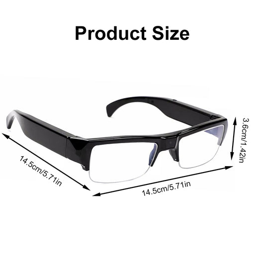 Spy Camera Glasses HD 1080p Fashion Action Video Recorder Glasses for Driving, Hiking, Fishing, Riding