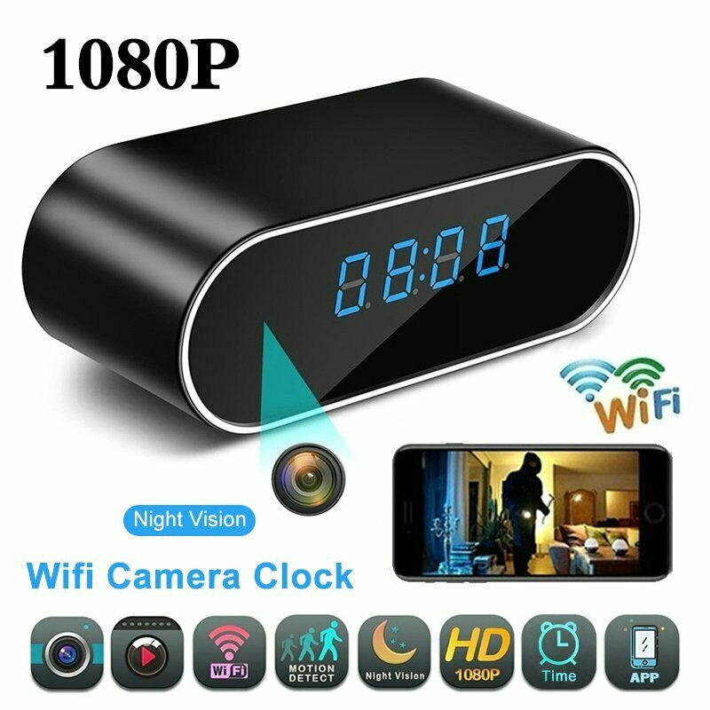 HD 1080P Clock WiFi Mini Camera IP P2P Surveillance camera Infrared Night Vision Home Motion Remote CCTV Wireless Camcorder