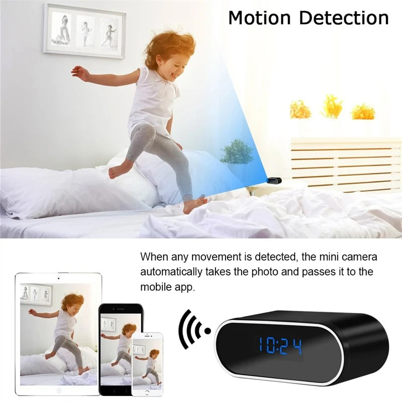 HD 1080P Clock WiFi Mini Camera IP P2P Surveillance camera Infrared Night Vision Home Motion Remote CCTV Wireless Camcorder