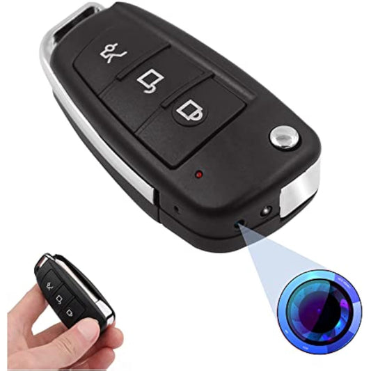 Hidden Camera,Mini Spy Camera HD 1080P Security Camera Car Keychain Portable Video Recording Nanny Cam with Night Vision Motion Detection Gravity Sensor for Home Office Outdoor