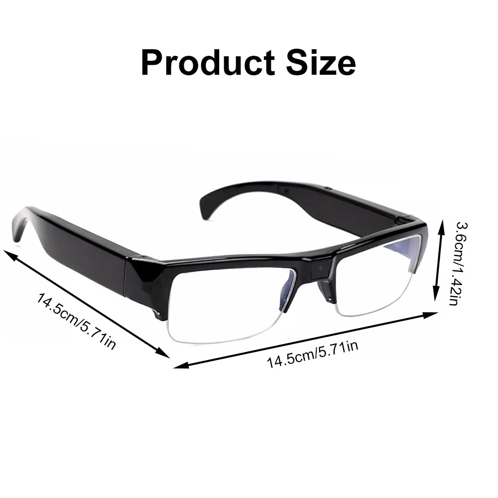 Spy Camera Glasses HD 1080p Fashion Action Video Recorder Glasses for Driving, Hiking, Fishing, Riding