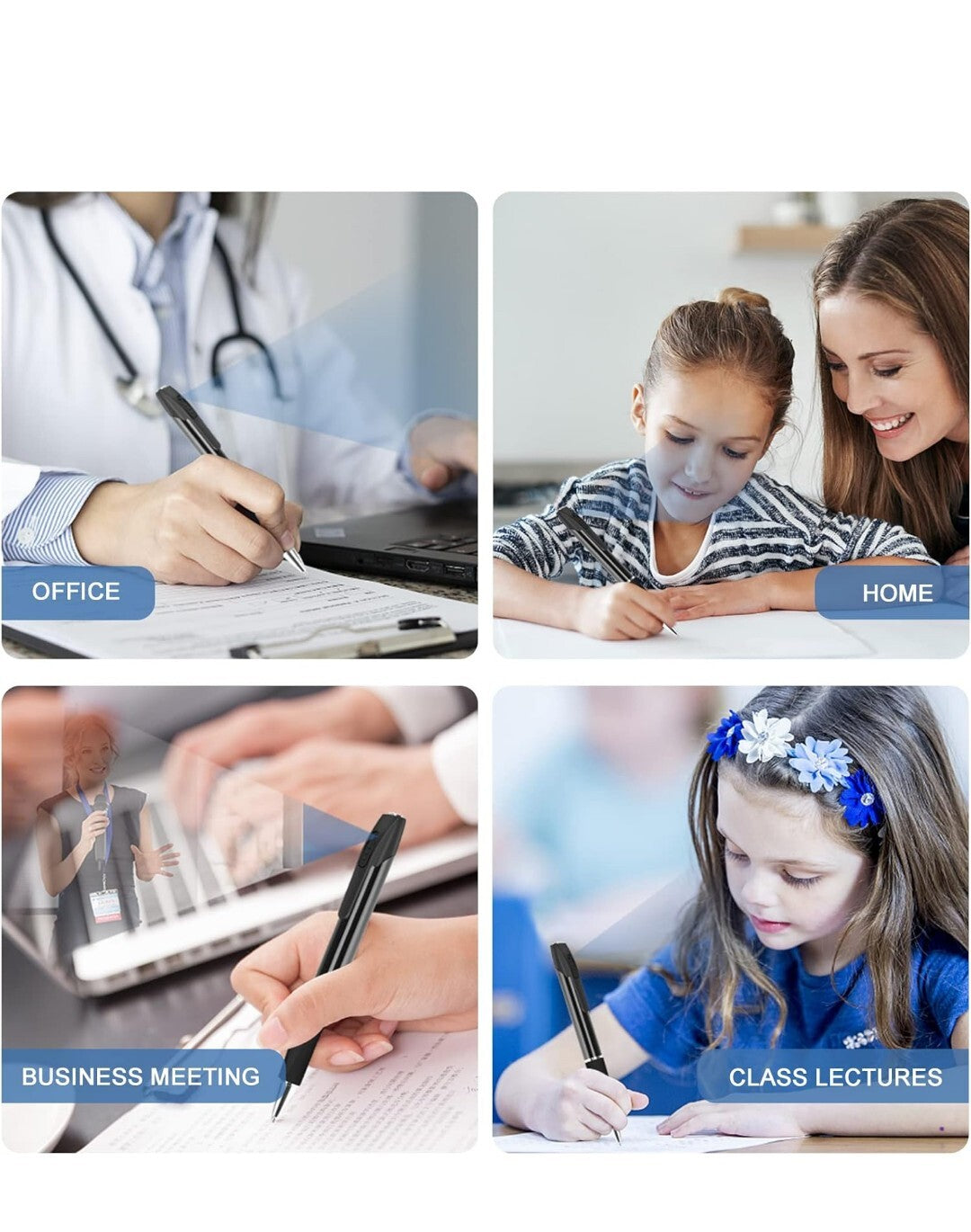 Spy Camera Pen 1080P HD Mini Hidden Pen Camera Portable Pocket Spy Camera Picture Taking and Video Loop Recording Mini Nanny Cam for Home Office Class