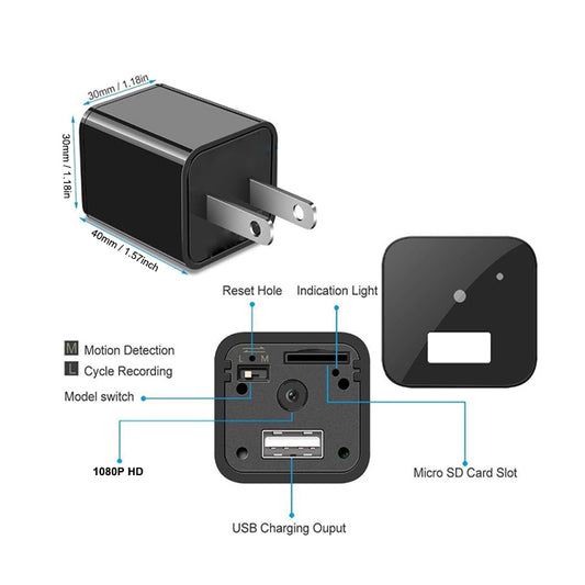 mini Spy camera Wall Charger
